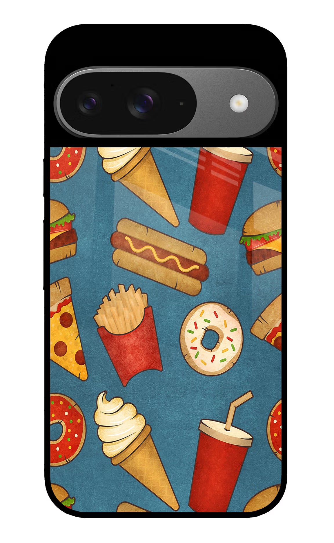 Foodie Google Pixel 9 Glass Case Back Cover by Casekaro