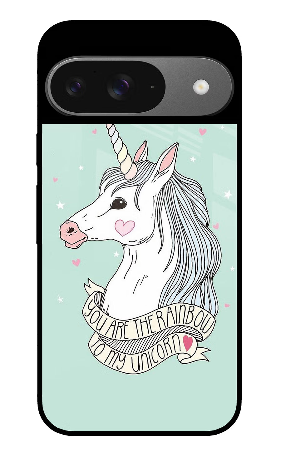 Unicorn Wallpaper Google Pixel 9 Back Cover, Glass case