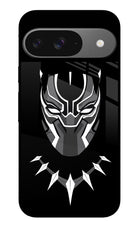 Black Panther Google Pixel 9 Glass Case Back Cover by Casekaro