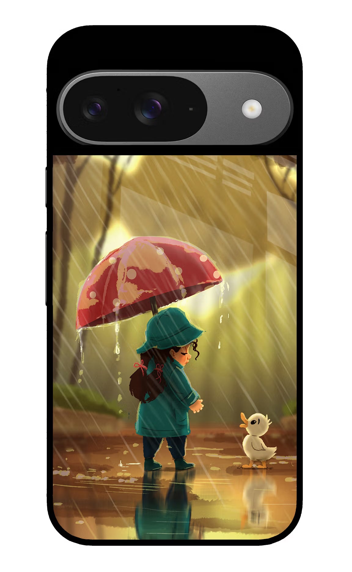 Rainy Day Google Pixel 9 Glass Case