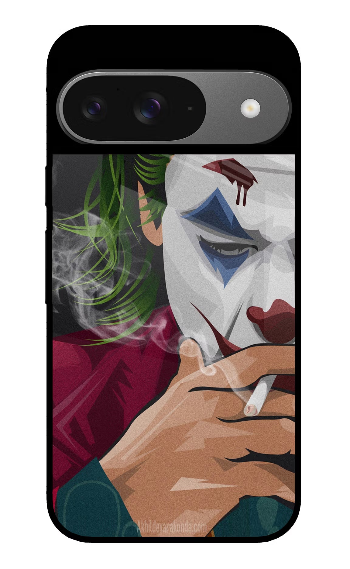 Joker Smoking Google Pixel 9 Glass Case