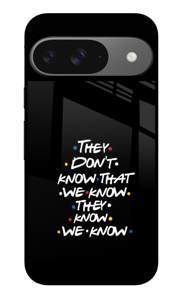 FRIENDS Dialogue Google Pixel 9 Glass Case