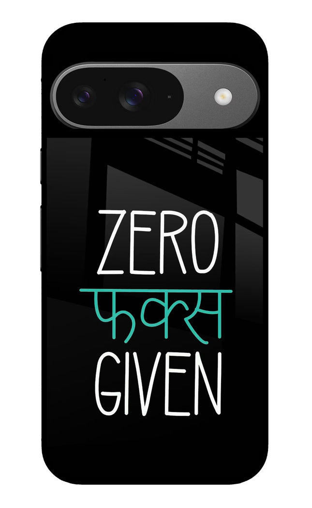 Zero Fucks Given Google Pixel 9 Glass Case