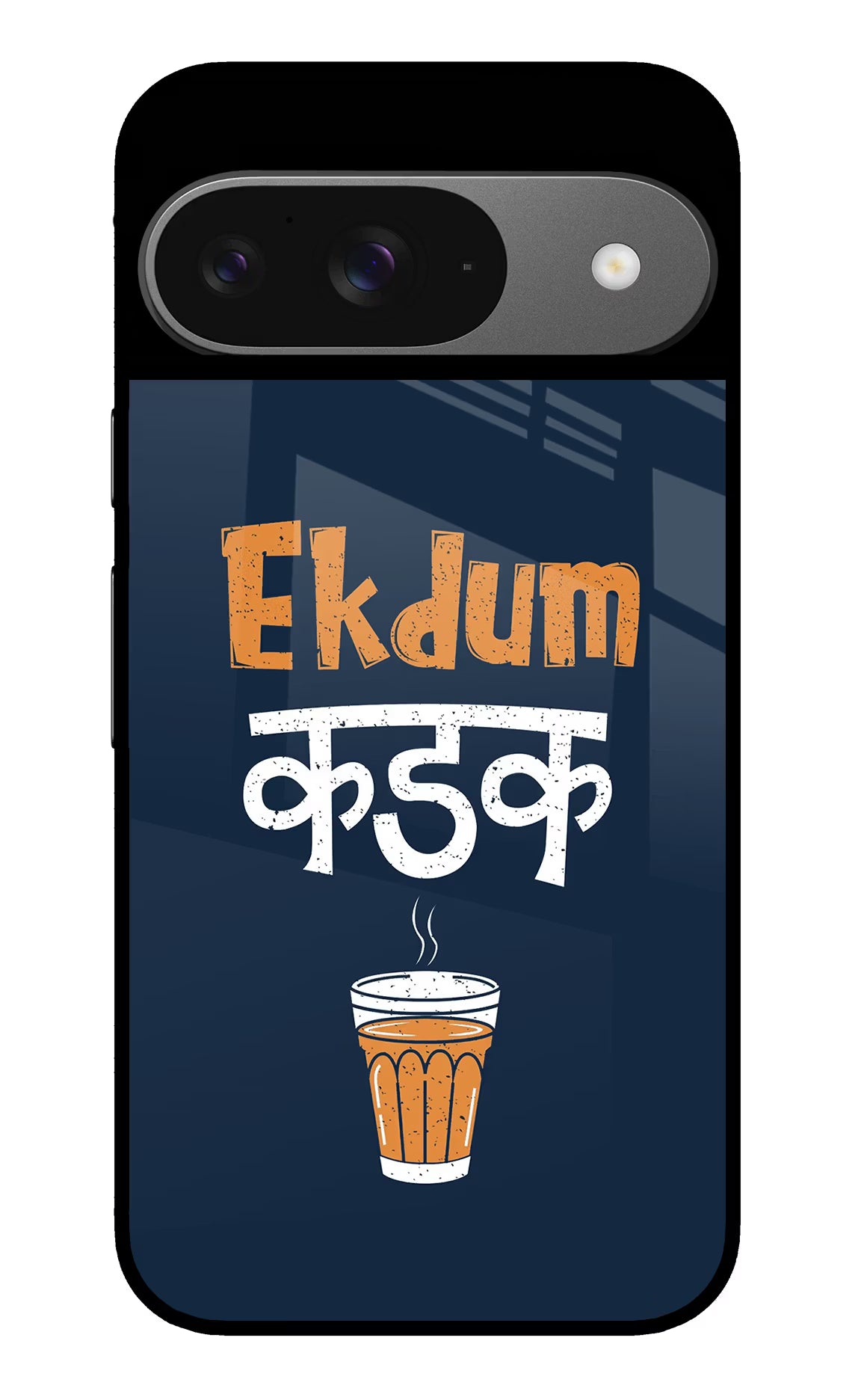 Ekdum Kadak Chai Google Pixel 9 Glass Case Back Cover by Casekaro