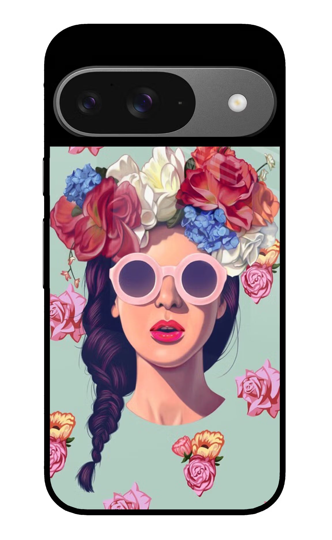 Pretty Girl Google Pixel 9 Glass Case Back Cover by Casekaro