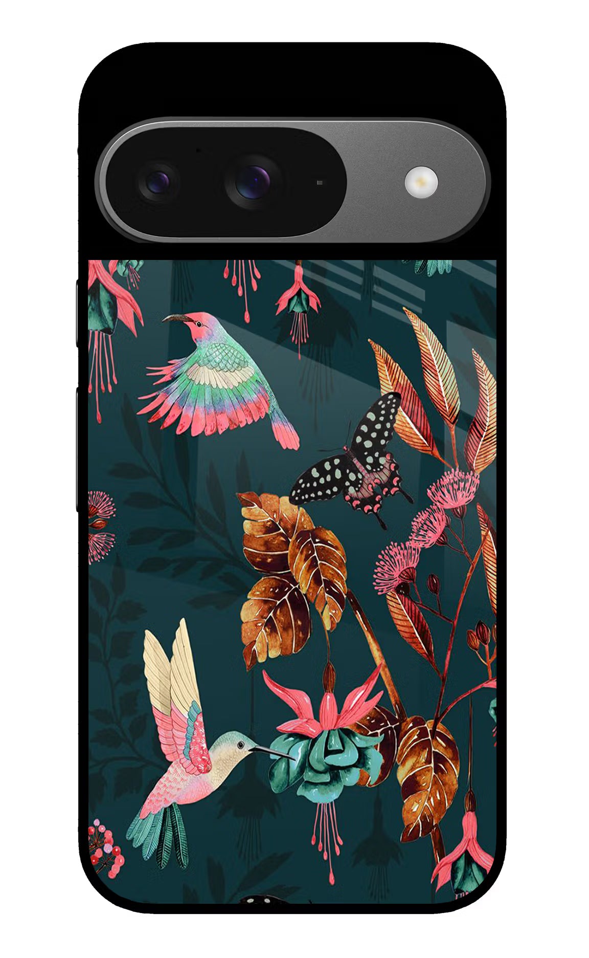 Birds Google Pixel 9 Glass Case Back Cover by Casekaro