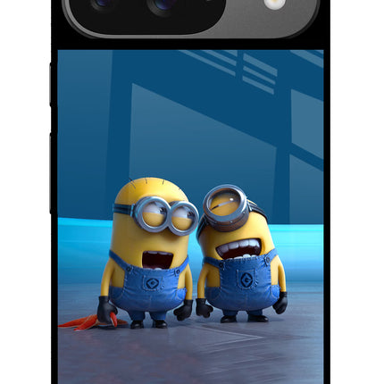 Minion Laughing Google Pixel 9 Glass Case