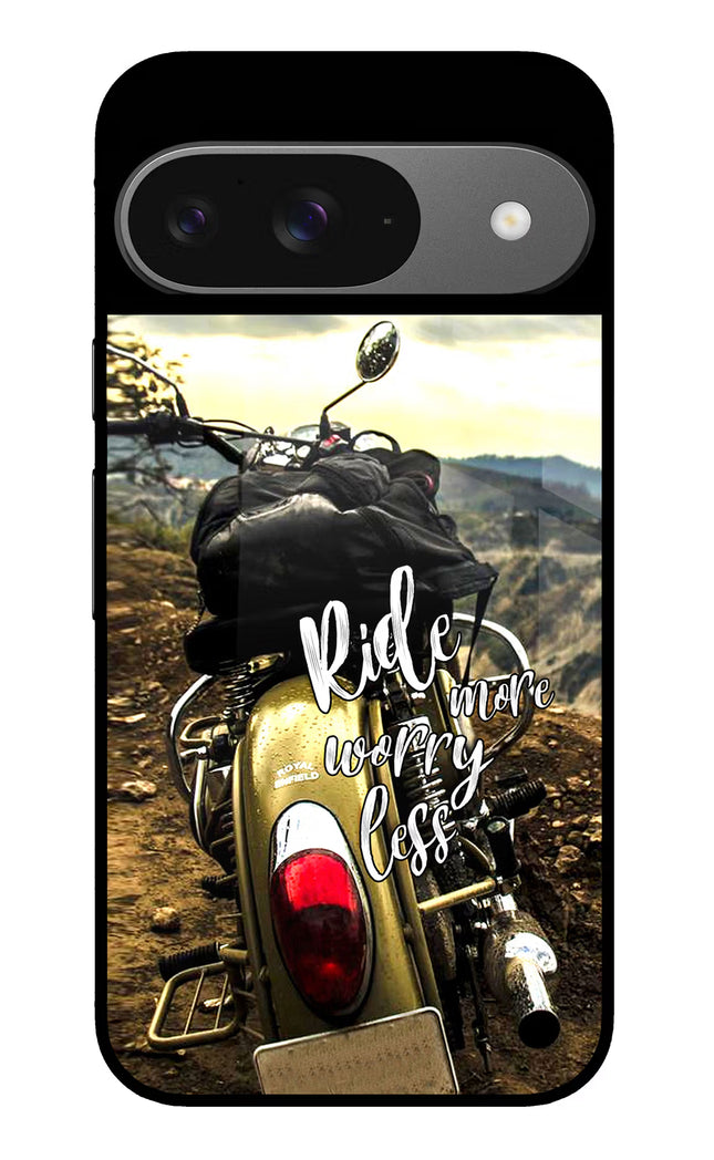 Ride More Worry Less Google Pixel 9 Glass Case