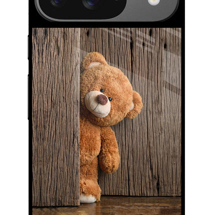 Teddy Wooden Google Pixel 9 Glass Case