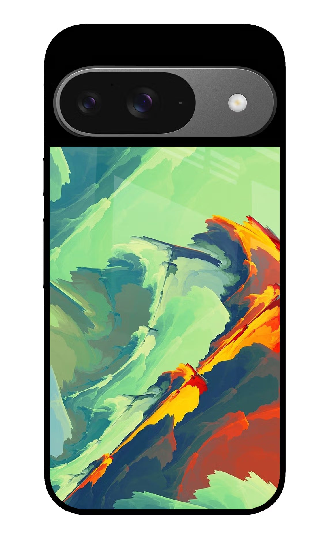 Paint Art Google Pixel 9 Glass Case Back Cover by Casekaro