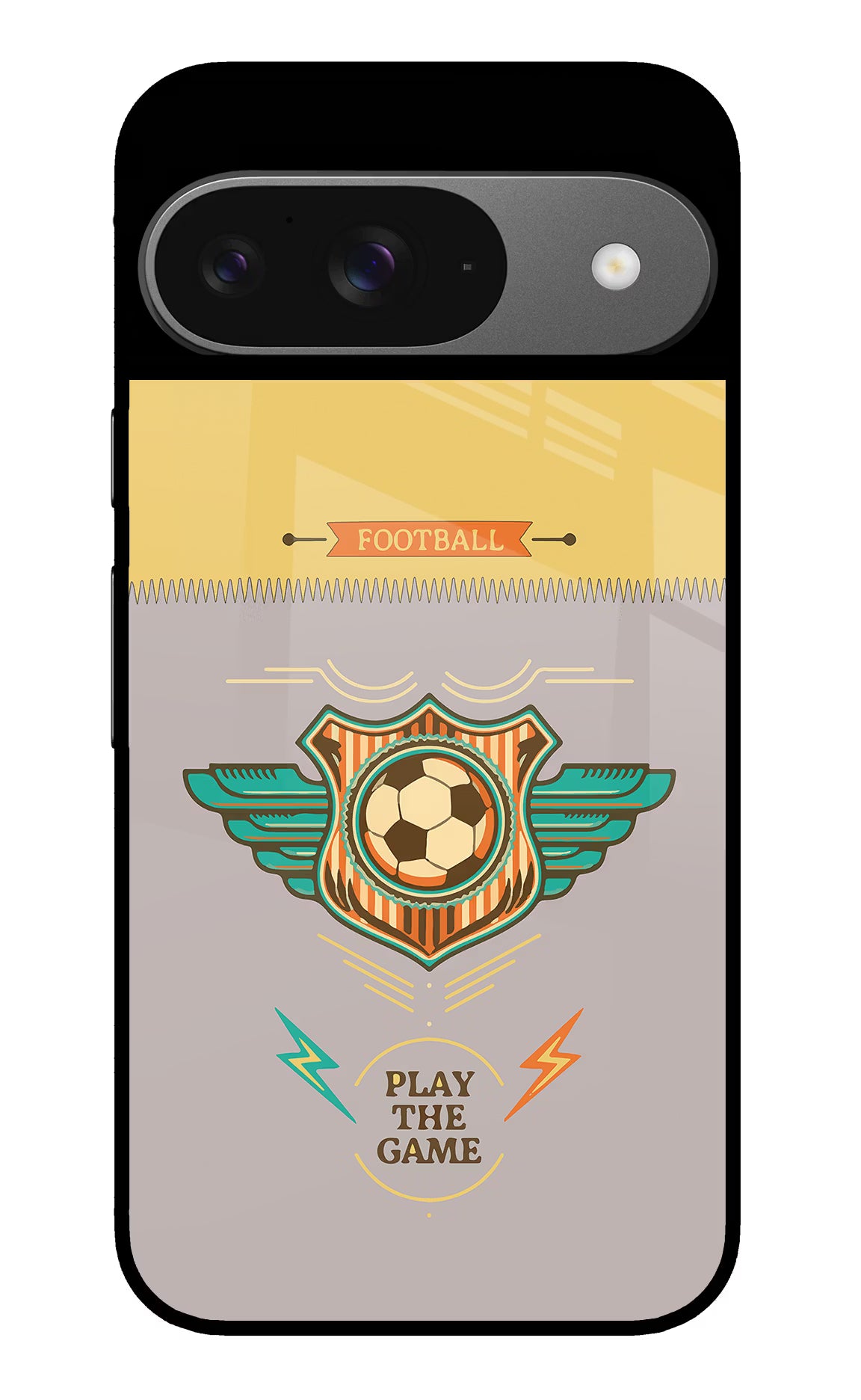 Football Google Pixel 9 Glass Case Back Cover by Casekaro