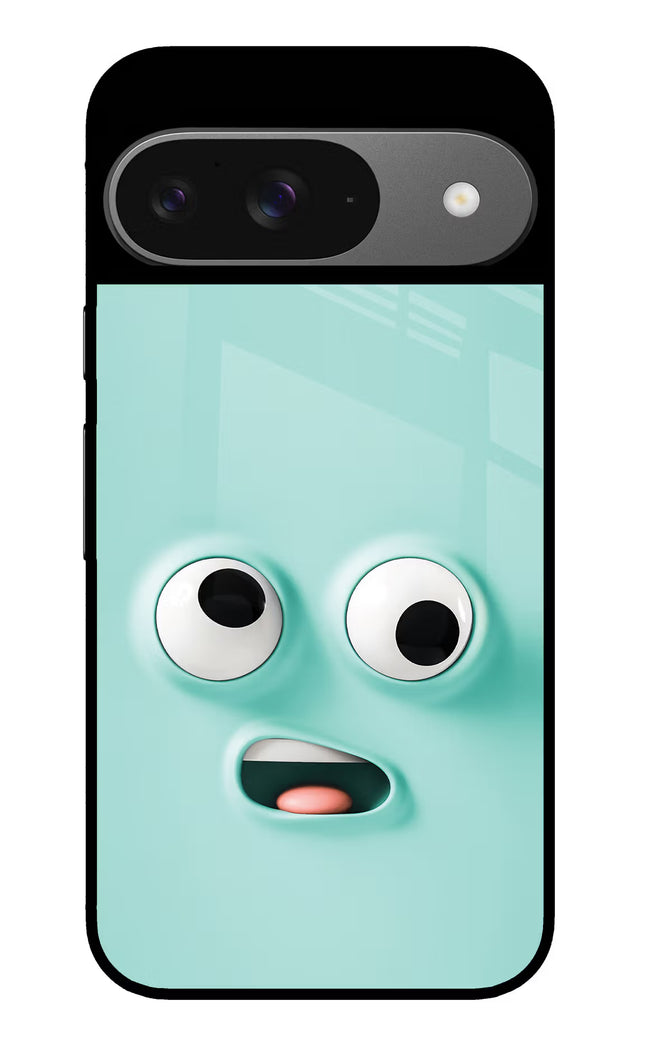 Funny Cartoon Google Pixel 9 Glass Case
