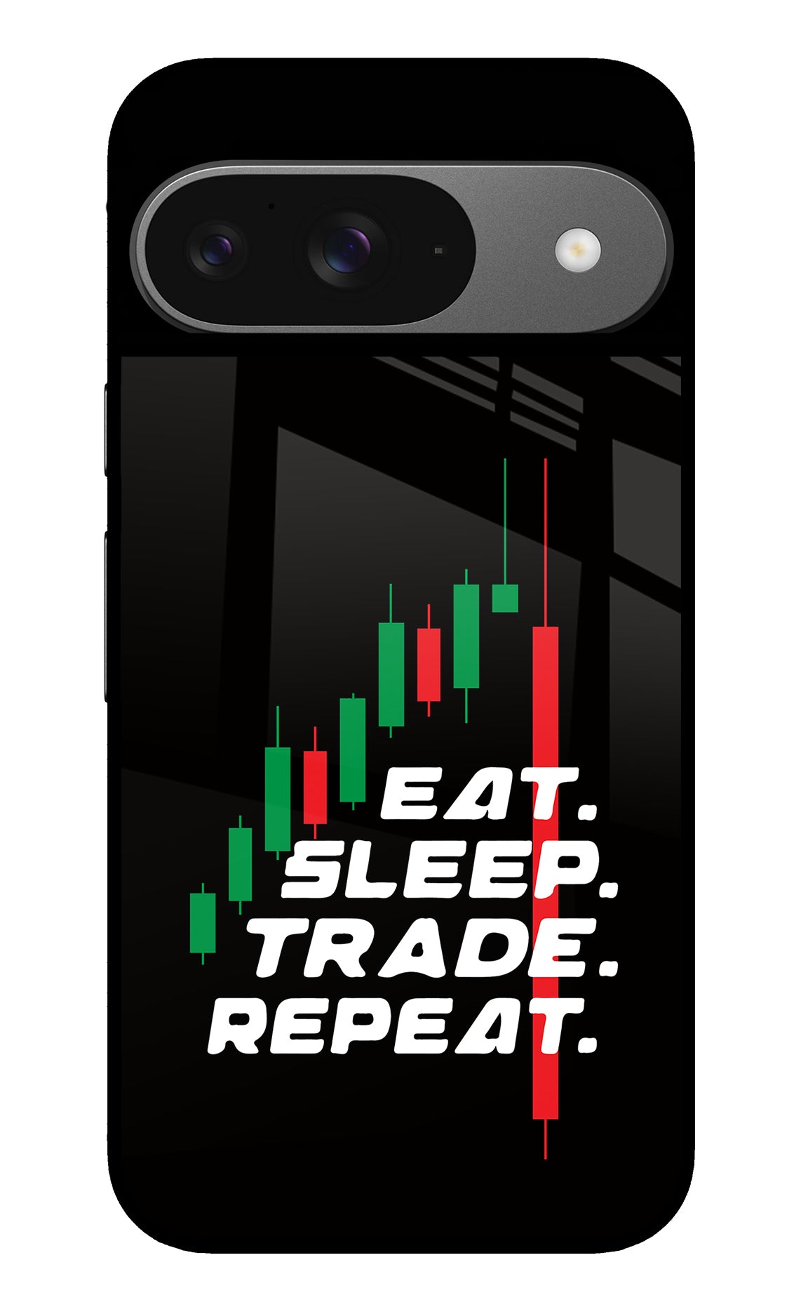 Eat Sleep Trade Repeat Google Pixel 9 Back Cover