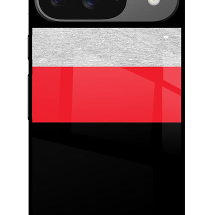 Tri Color Pattern Google Pixel 9 Glass Case
