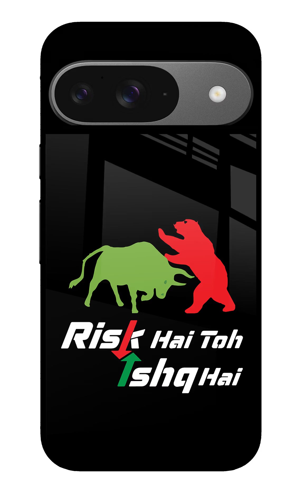 Risk Hai Toh Ishq Hai Google Pixel 9 Glass Case Back Cover by Casekaro