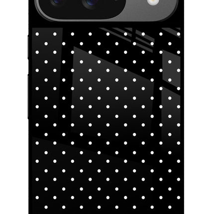 White Dots Google Pixel 9 Glass Case