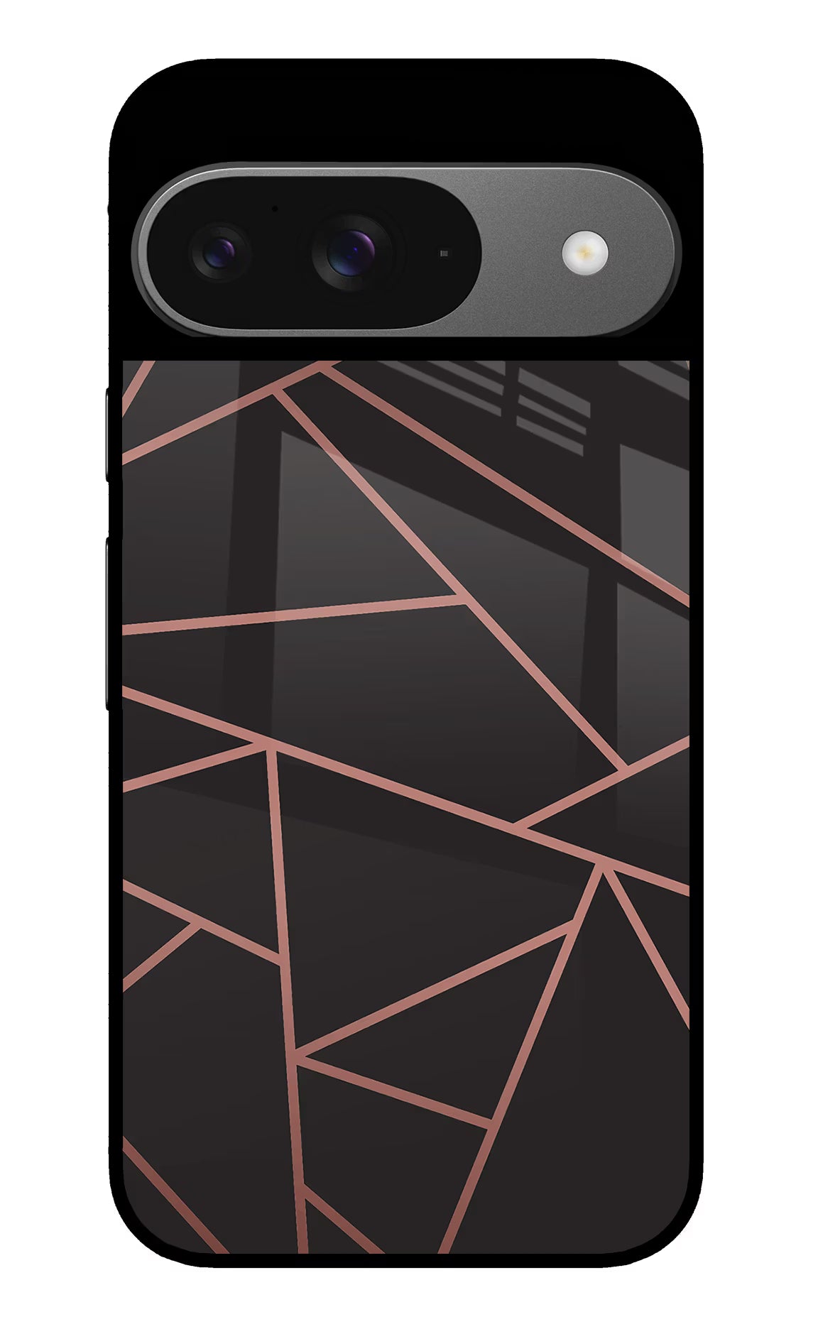 Geometric Pattern Google Pixel 9 Glass Case Back Cover by Casekaro