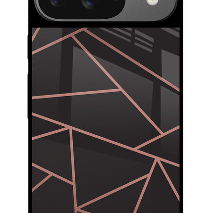 Geometric Pattern Google Pixel 9 Glass Case