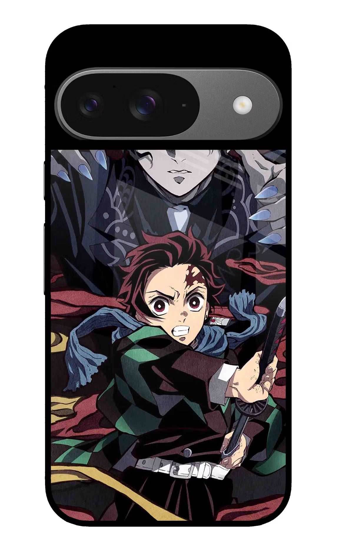 Demon Slayer Google Pixel 9 Glass Case Back Cover by Casekaro