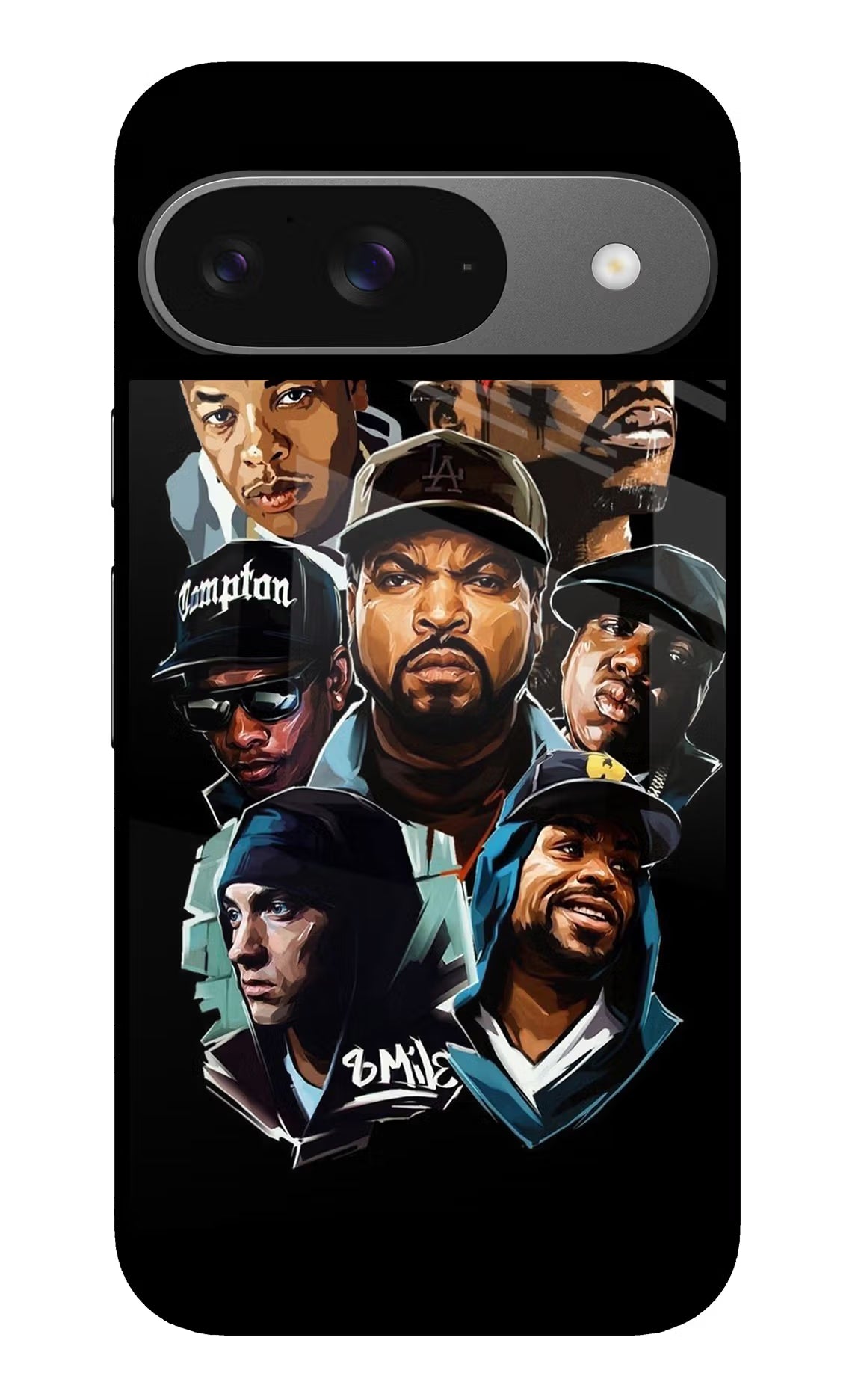 Rappers Google Pixel 9 Glass Case Back Cover by Casekaro