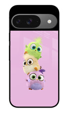 Cute Little Birds Google Pixel 9 Glass Case