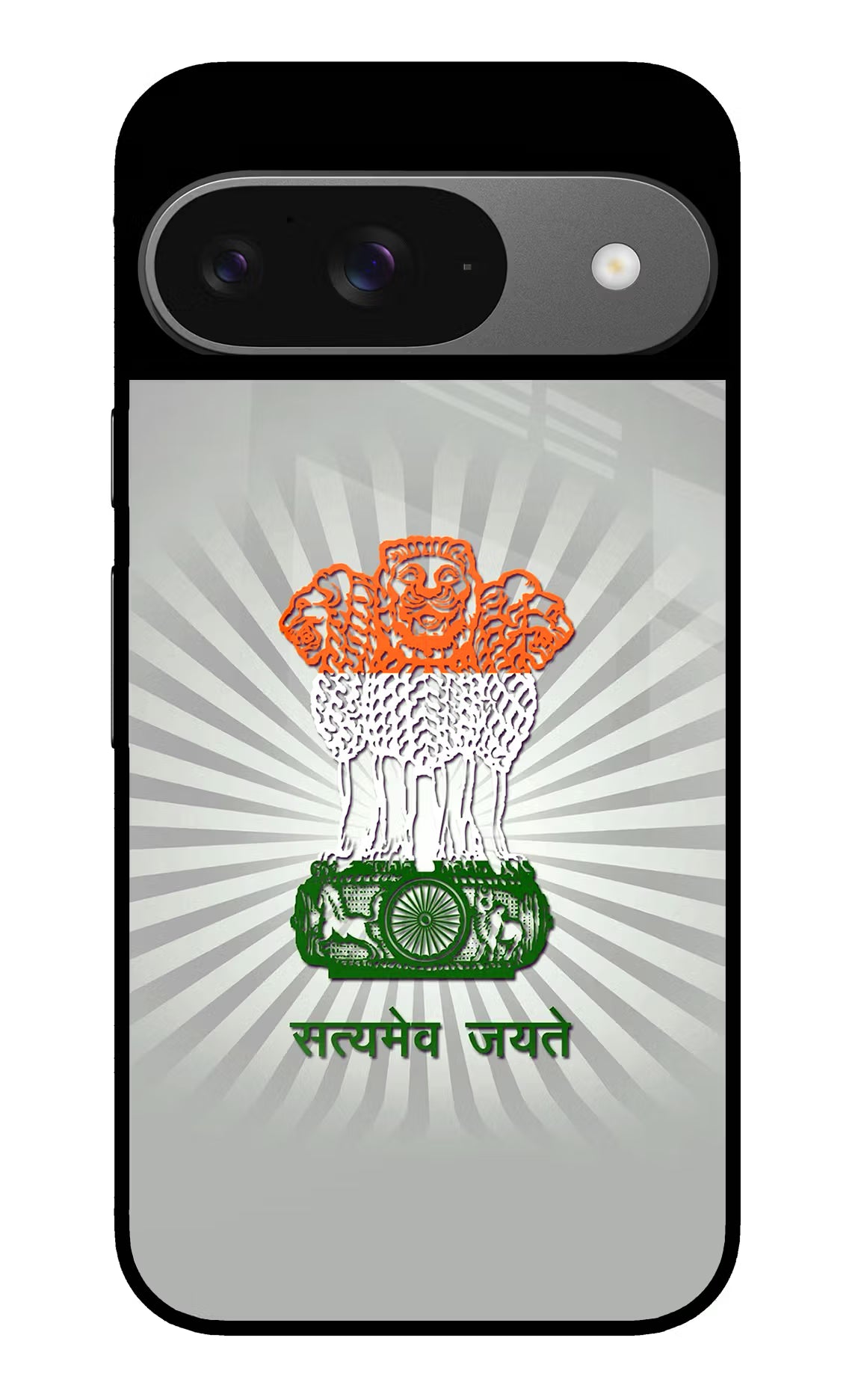 Satyamev Jayate Art Google Pixel 9 Glass Case Back Cover by Casekaro