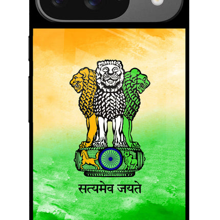 Satyamev Jayate Flag Google Pixel 9 Glass Case