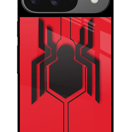 Spider Google Pixel 9 Glass Case Back Cover by Casekaro