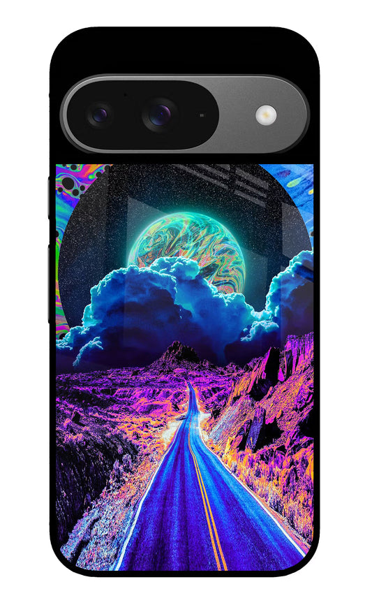 Psychedelic Painting Google Pixel 9 Glass Case