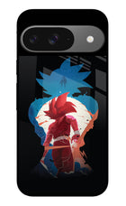 Goku Google Pixel 9 Glass Case Back Cover by Casekaro