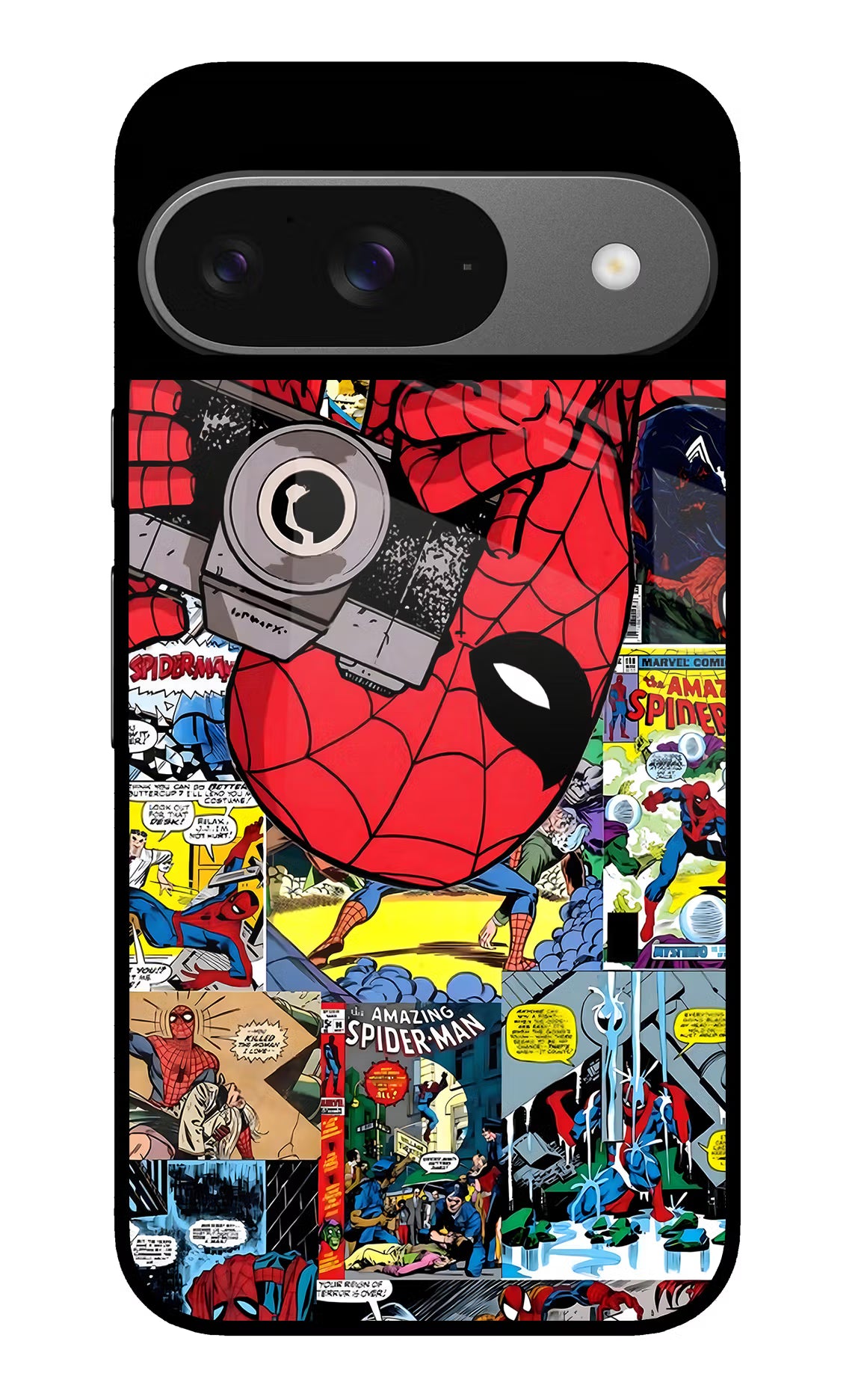 Spider Man Google Pixel 9 Glass Case