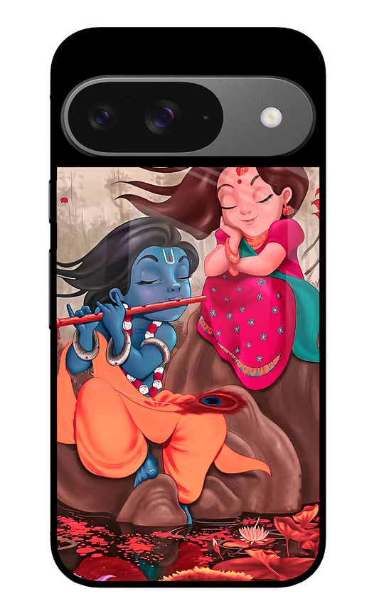 Radhe Krishna Google Pixel 9 Glass Case