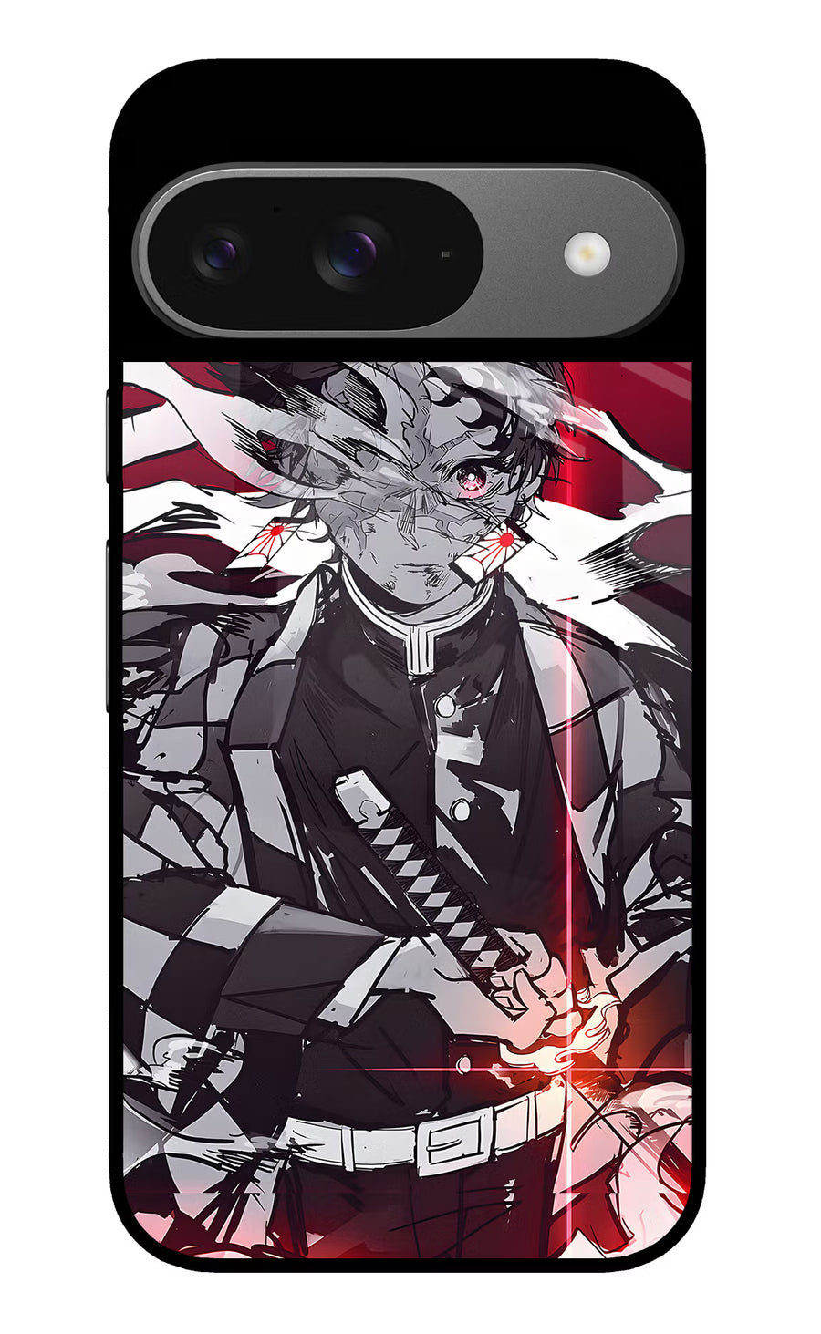 Demon Slayer Google Pixel 9 Back Cover, Glass case