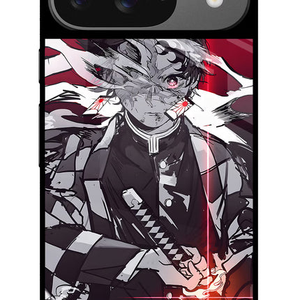 Demon Slayer Google Pixel 9 Glass Case