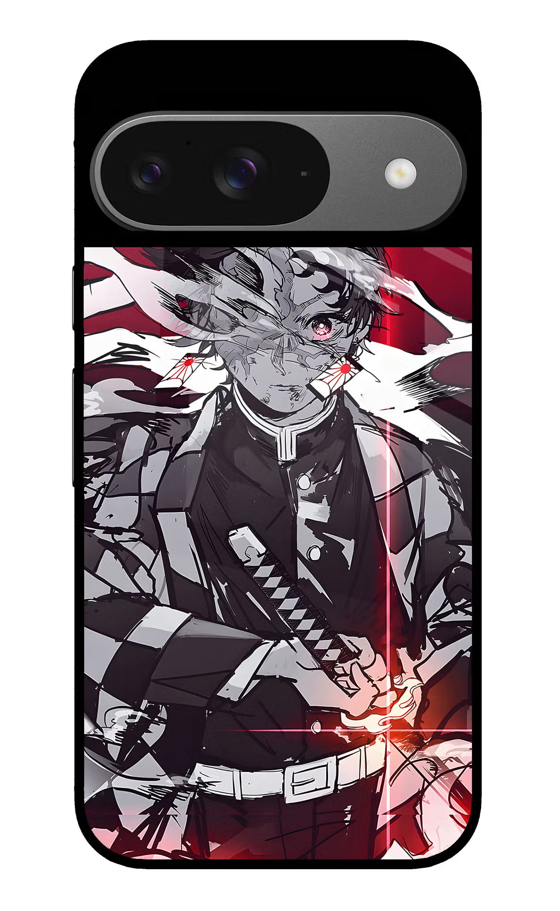 Demon Slayer Google Pixel 9 Glass Case