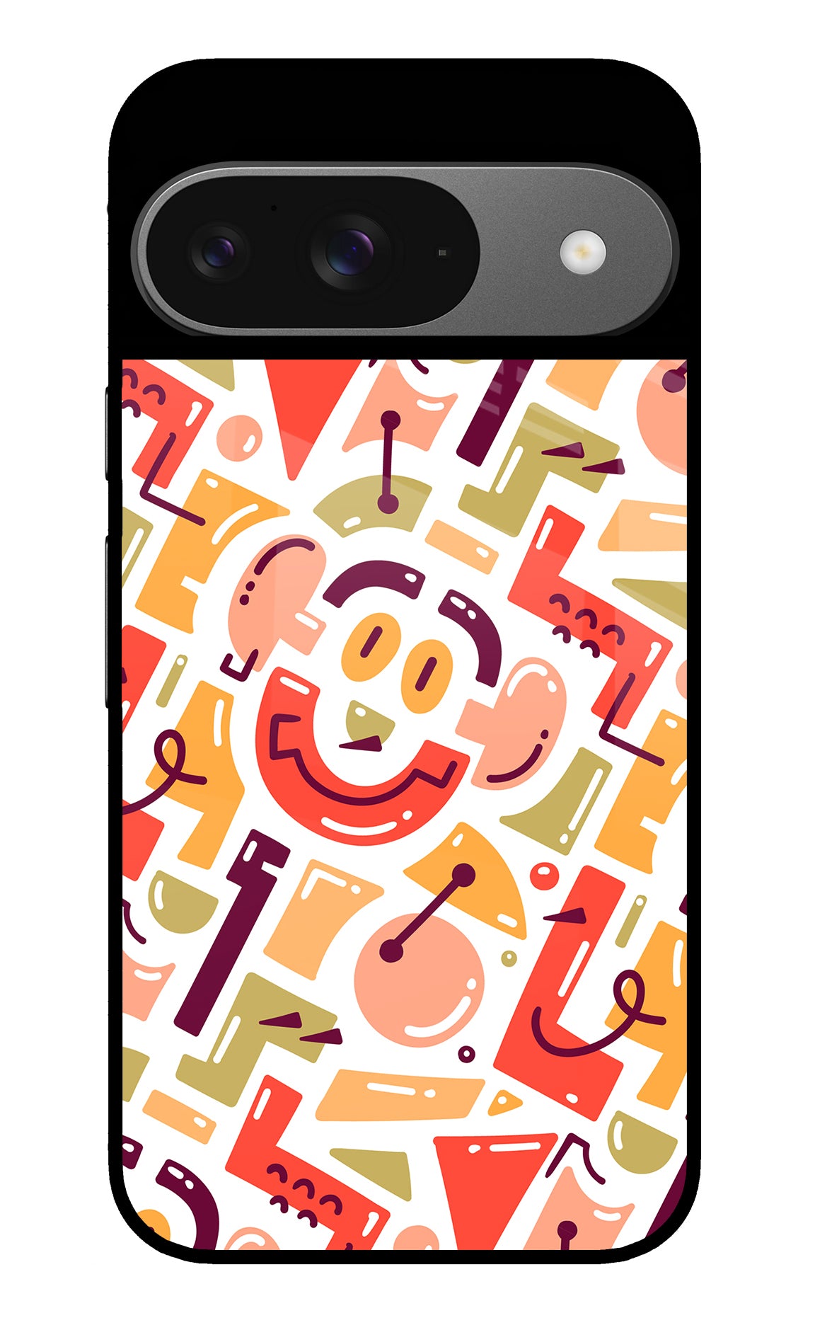 Doodle Pattern Google Pixel 9 Back Cover