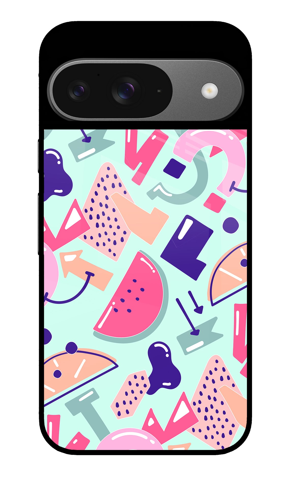 Doodle Pattern Google Pixel 9 Back Cover