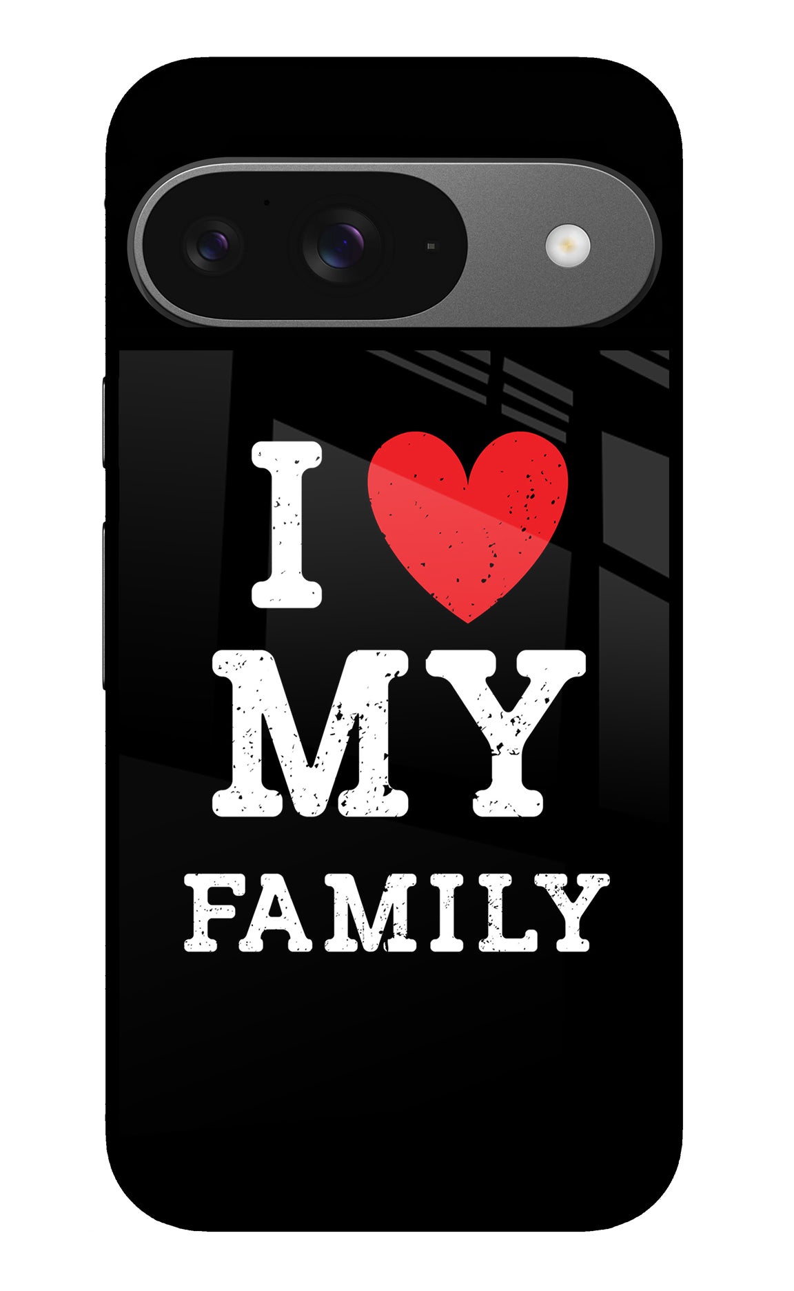 I Love My Family Google Pixel 9 Back Cover