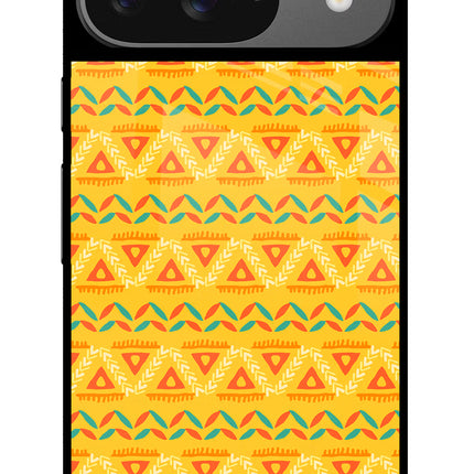 Tribal Pattern Google Pixel 9 Glass Case