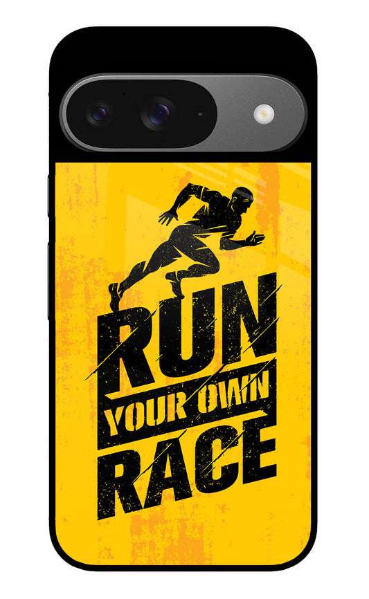 Run Your Own Race Google Pixel 9 Glass Case