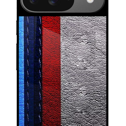 BMW Stripes Google Pixel 9 Glass Case