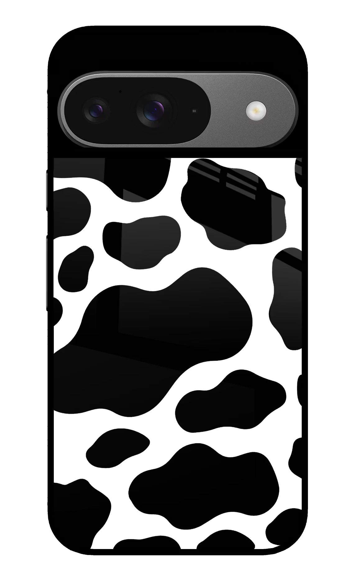 Cow Spots Google Pixel 9 Glass Case Back Cover by Casekaro