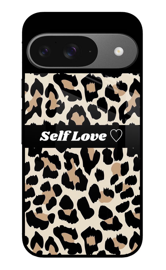 Leopard Print Self Love Google Pixel 9 Glass Case