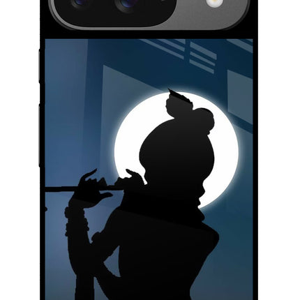 Shri Krishna Silhouette Google Pixel 9 Glass Case