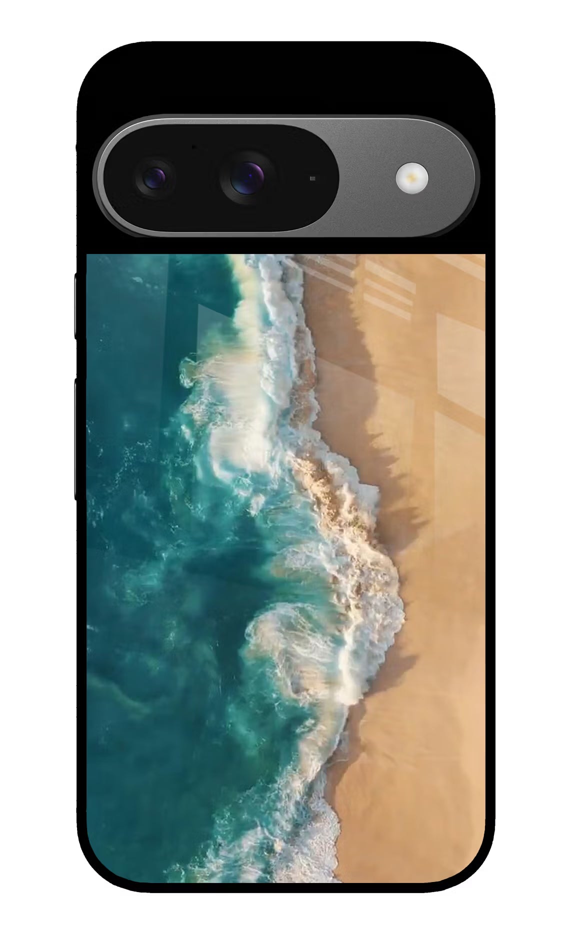 Ocean Beach Google Pixel 9 Glass Case Back Cover by Casekaro