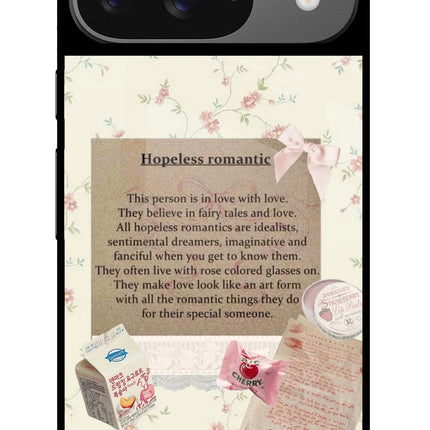 Hopeless Romantic Google Pixel 9 Glass Case