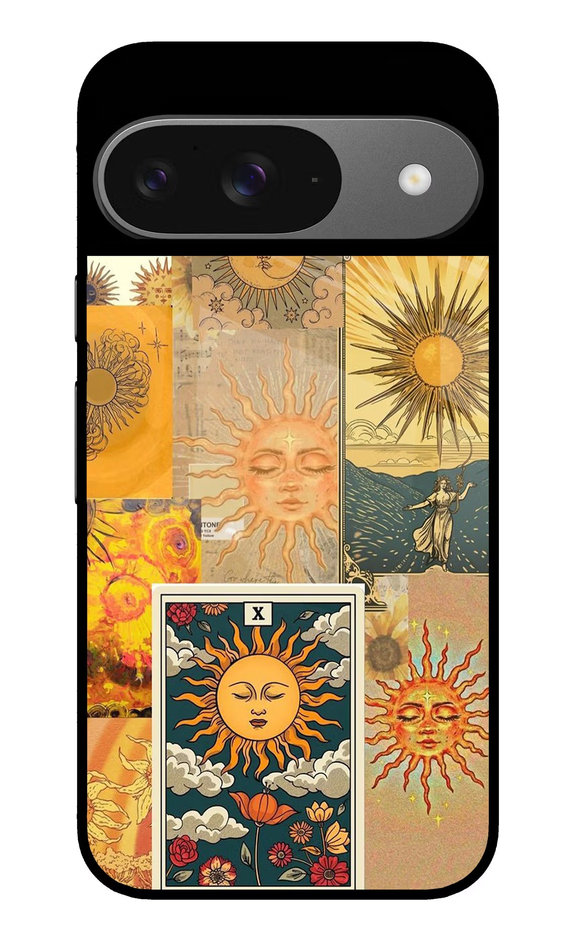 Sun Google Pixel 9 Glass Case Back Cover by Casekaro
