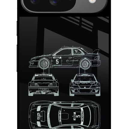 WRC'99 Google Pixel 9 Glass Case