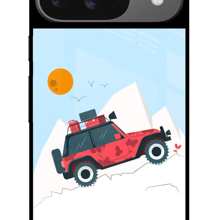 Mountain Trail Beast Google Pixel 9 Glass Case