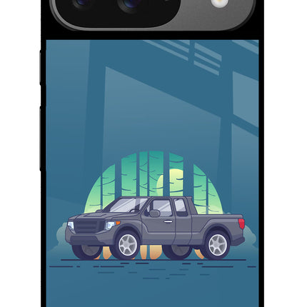 Retro Garage Vibe Google Pixel 9 Glass Case